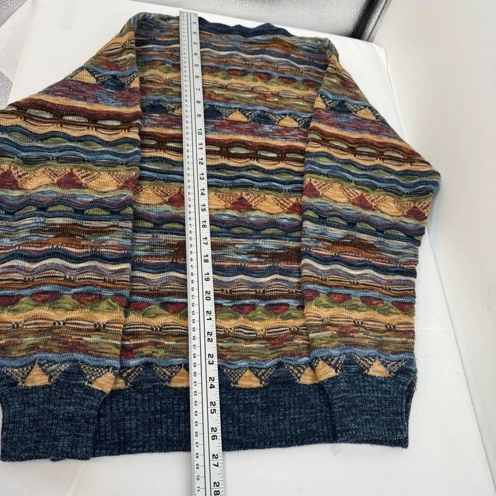 Fantasie di Settembre Italy Made 90's Crew 3D Knit Sweater Size 48